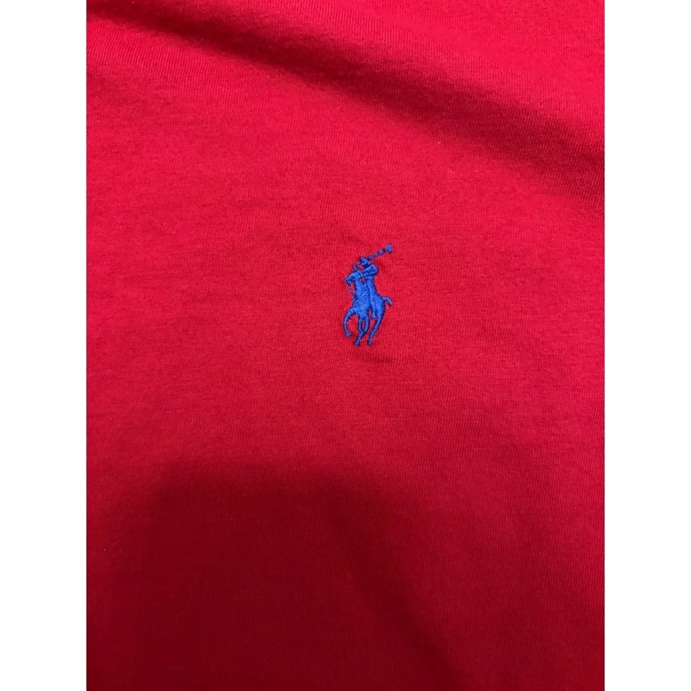 Polo Ralph Lauren Mens Red Short Sleeve Pony Logo T-Shirt XXL 100% Cotton